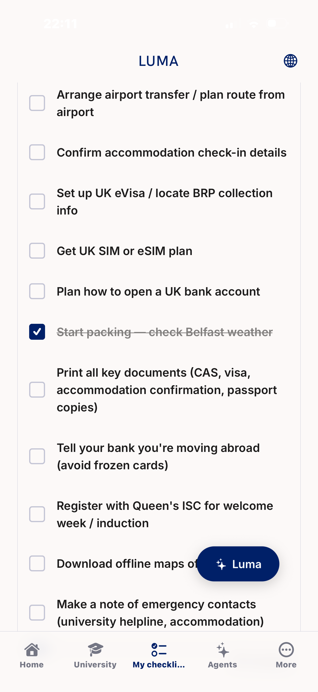 Luma Uni Mentor App screenshot 3
