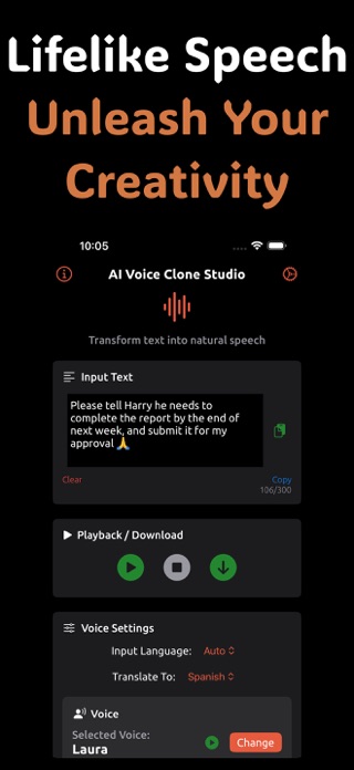 AI Voice Clone Studio Screenshot 2 of 7
