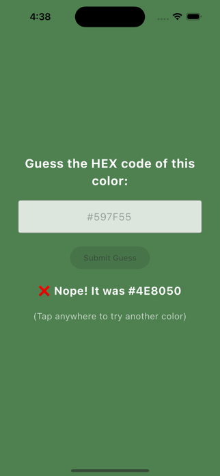 Colour Guesser Screenshot 2 of 3