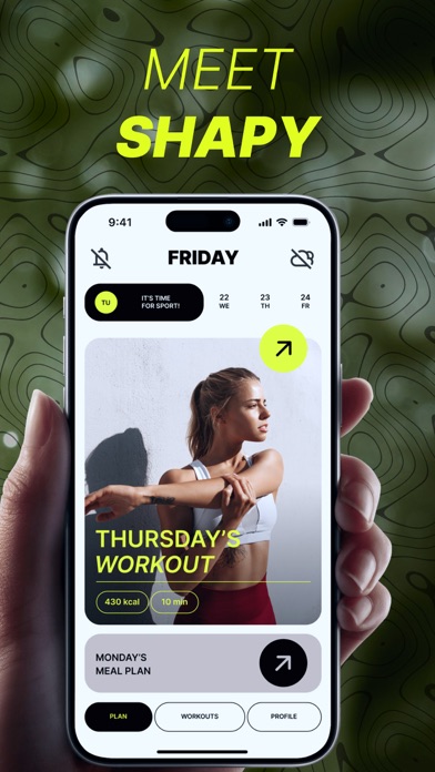 Shapy: Personal Fitness App Screenshot