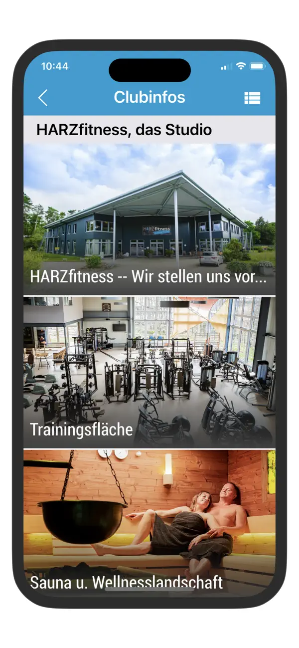 Screenshot #2 pour HARZfitness Club