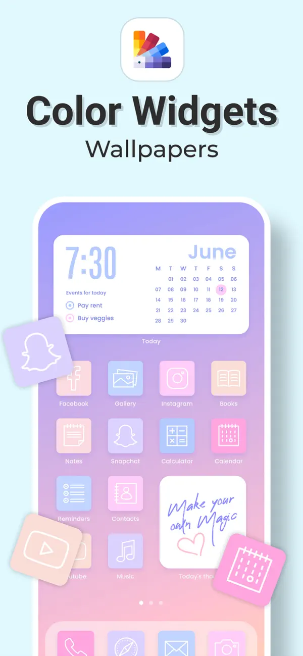 Screenshot #1 pour Custom Widgets - Icon Pack