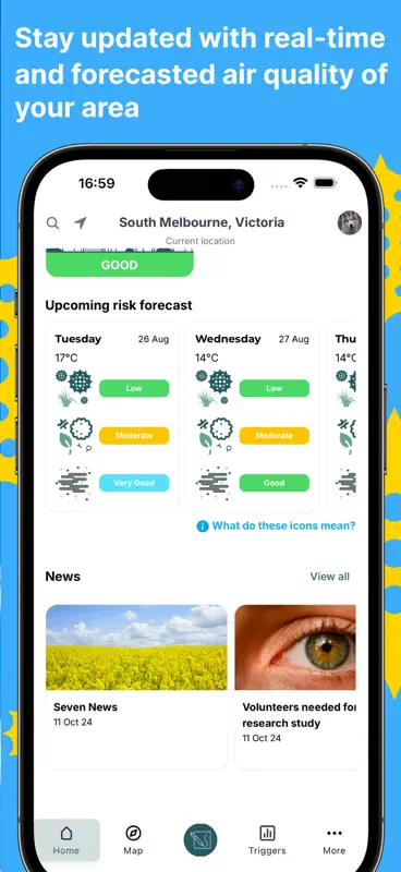 Melbourne Pollen Count screenshot 7 of 9
