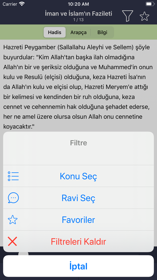#2. Kütüb-i Sitte - Hadisi Şerif (iOS) Podle: CODEIDA BILGISAYAR YAZILIMLARI LIMITED SIRKETI