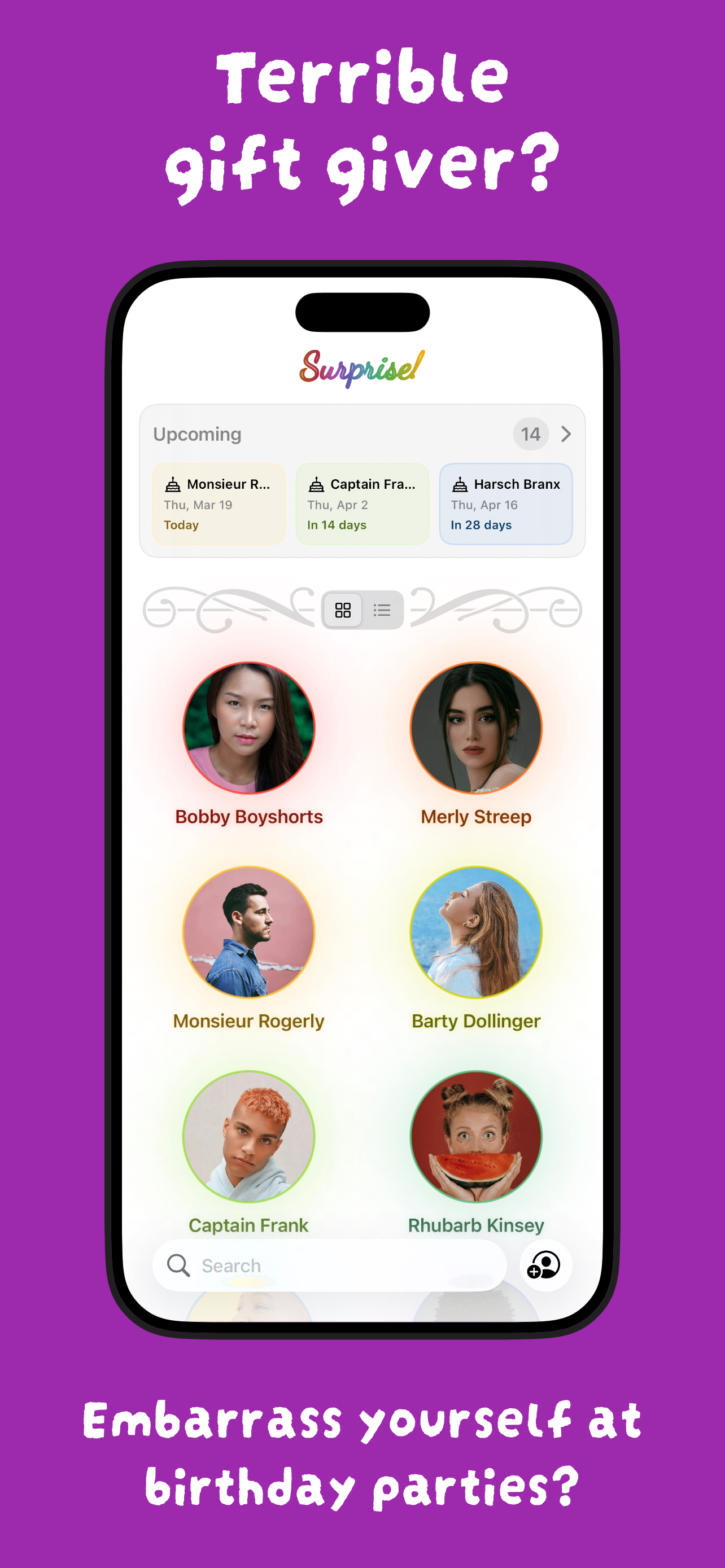 Surprise! For any occasion