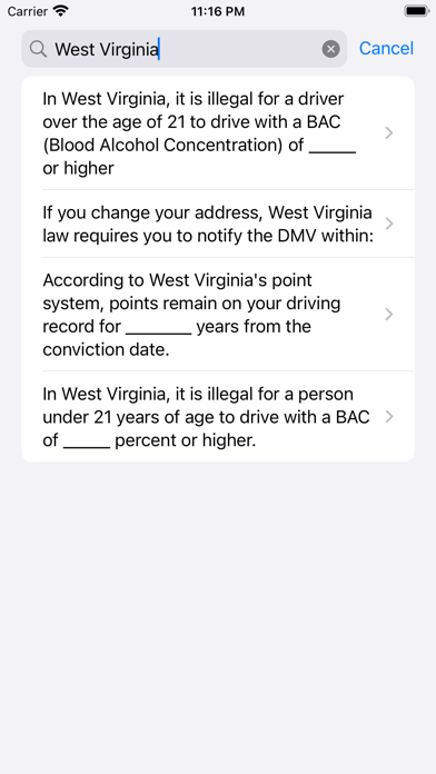 WV Driving Test - DMVCool Screenshot