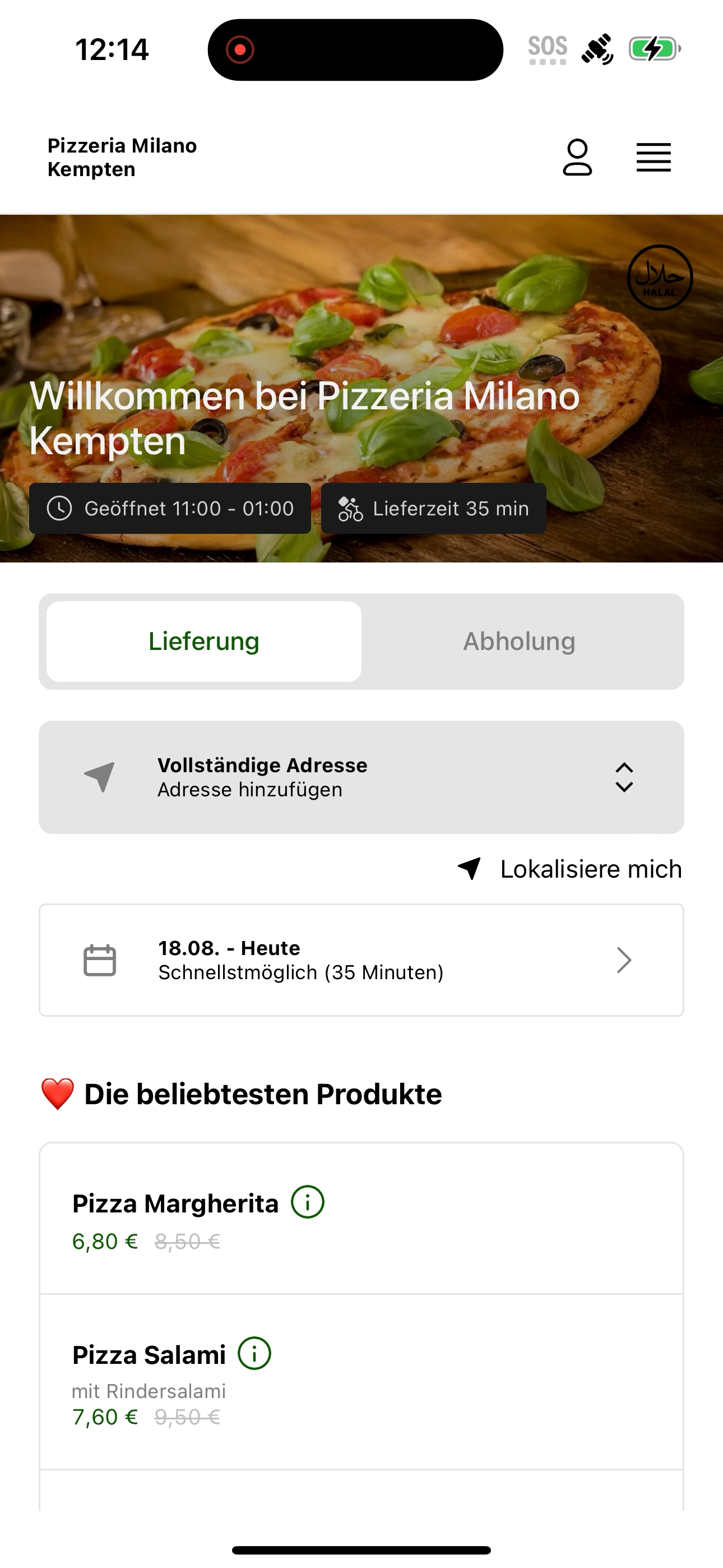 Pizzeria Milano Kempten DE screenshot 6