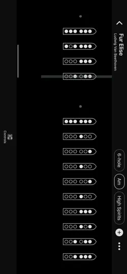 Скриншот Native Flute Tabs на iPhone 5