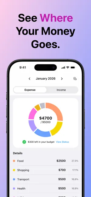 Budget Tracker: SpendLog screenshot 1