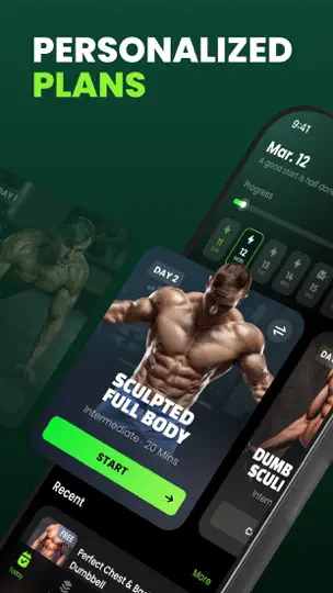 Captura de pantalla de Gymax: Entrenamiento Muscular en iPhone 2