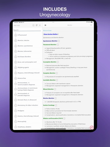 Washington Manual Ob Gy Guide iPad screenshot