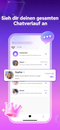 Screenshot von Linky AI auf dem iPhone 6