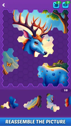 Hexa Jigsaw: Art Puzzles screenshot 1