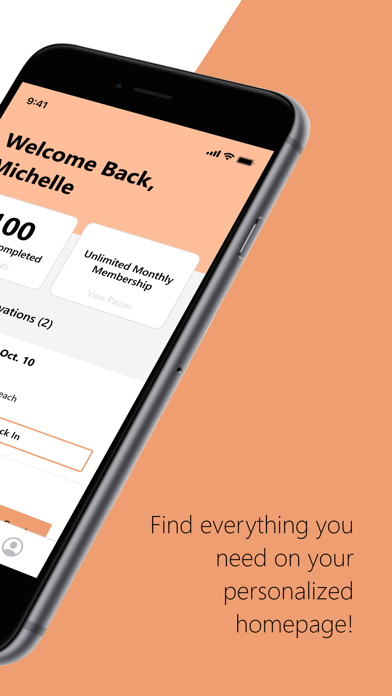 Peach House Pilates iPhone screenshot 2 - Health & Fitness app