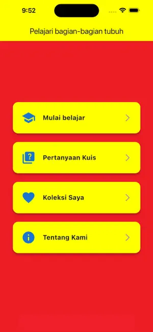 Learning Indonesian Body Parts screenshot 1