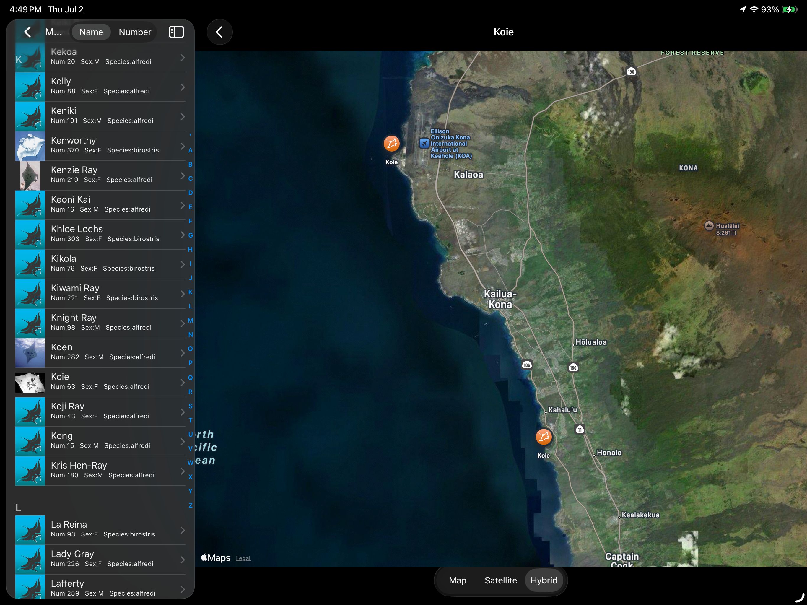 Manta Ray Tracker screenshot 19