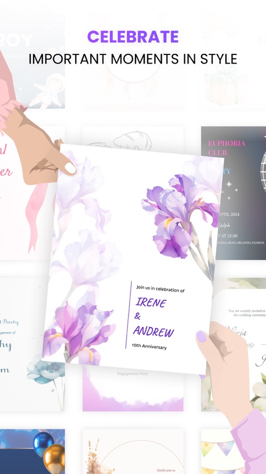 #1. Greeting Card Design & Wishes (iOS) Bởi: aiphoria studio