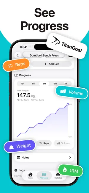 Gym Workout Tracker: TitanGoat screenshot 3