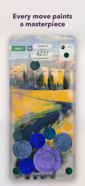BloomDrop: Watercolor Puzzle screenshot 2