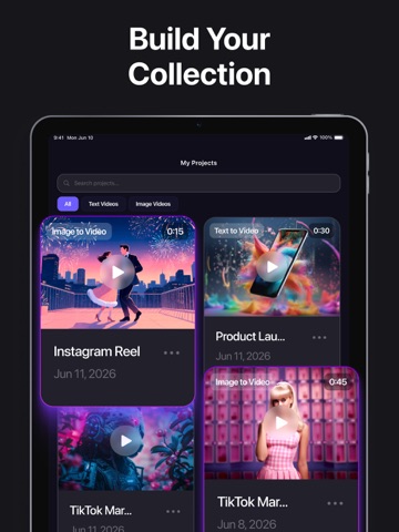 SeedanceAI - Video Generator + iPad screenshot