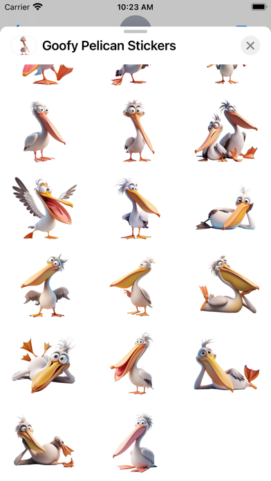 Screenshot #3 pour Goofy Pelican Stickers