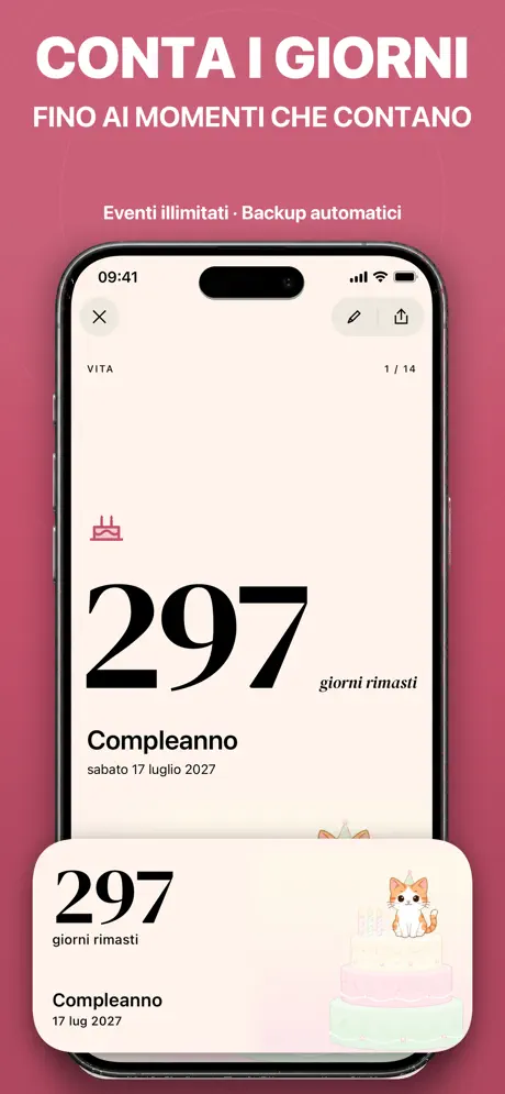 Countdown Widget: Eventi — screenshot 1