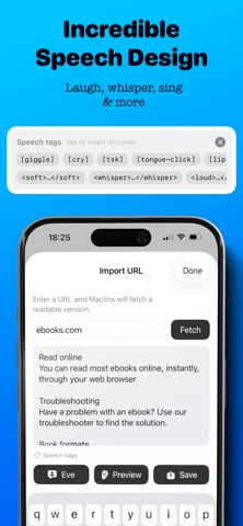 ReadMe: Text to speech iPhone screenshot
