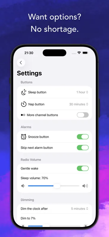 Bedside Radio: Clock Radio screenshot 10 of 10