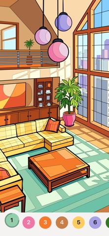 Chill Color - Paint by Number iPhone screenshot