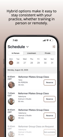 Helen's Pilates iPhone screenshot