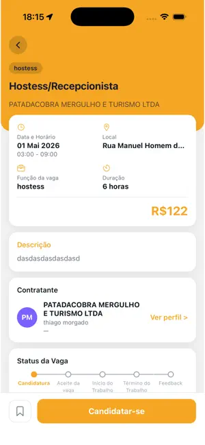 Freela Serviços iPhone screenshot 1