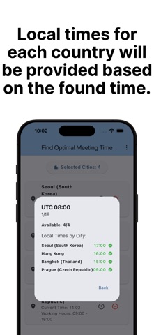 TimeSync+ iPhone screenshot