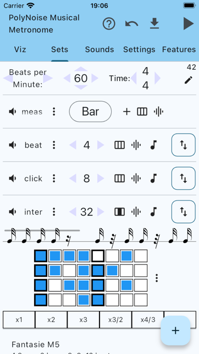 Screenshot #2 pour PolyNoise Musical Metronome