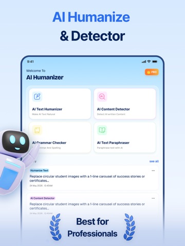 Humanize AI: AI Detector Check iPad screenshot