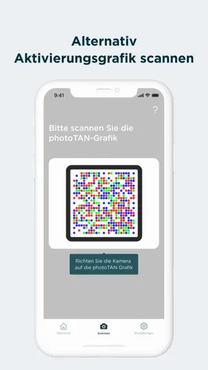 Screenshot von Commerzbank PhotoTAN auf dem iPhone 6