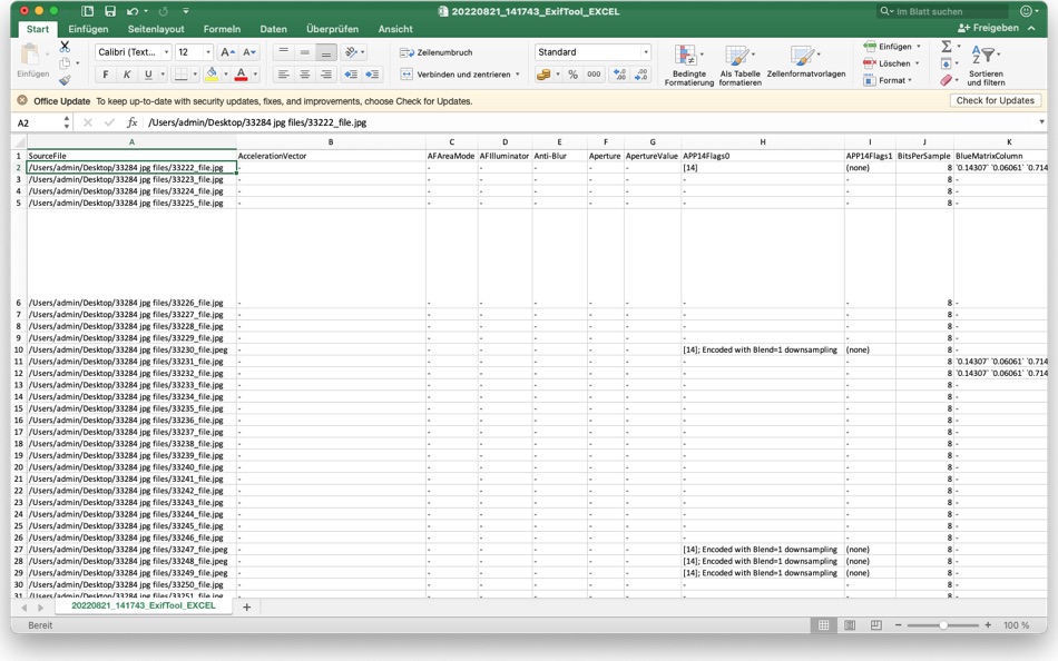 #3. ExifTool Reader Pro (macOS) Av: Thomas Liebl