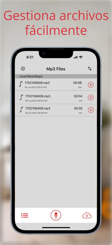 grabadora de voz,Mp3 Recorder screenshot 5 of 6