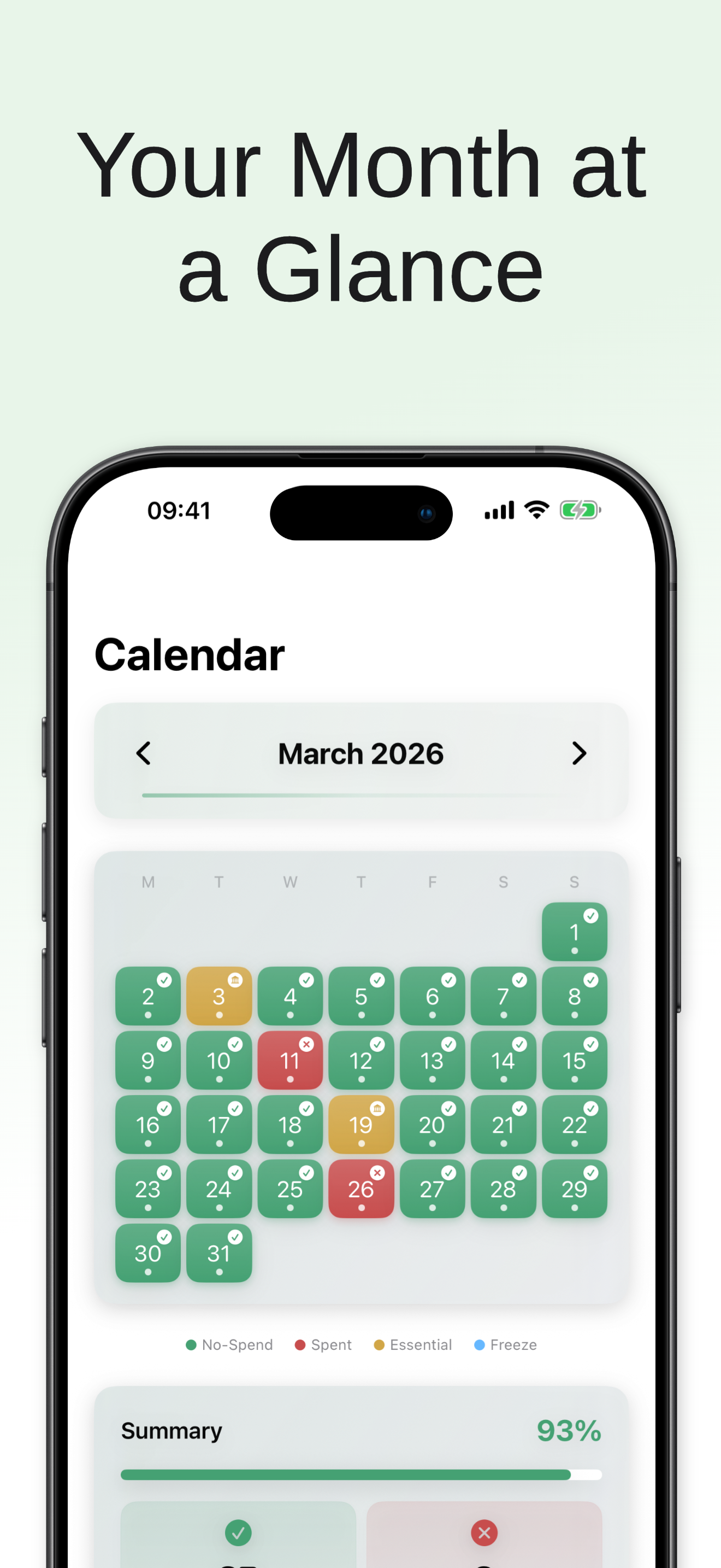 NoBuy: No Spend Day Tracker
