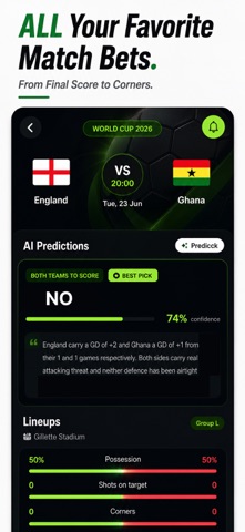 Football Predictions: AI Tips iPhone screenshot