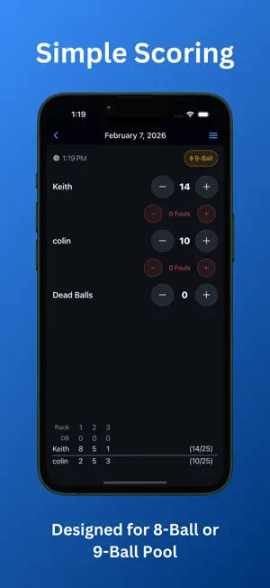 Pool Scores screenshot 2