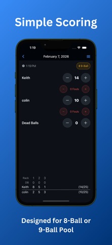 Pool Scores Screenshot 2 of 3
