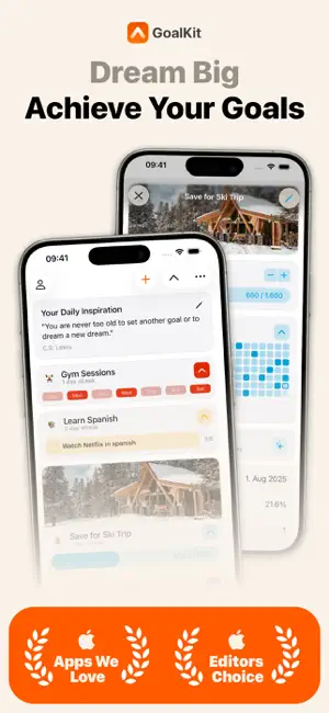 Habit & Goal Tracker – GoalKit screenshot 1