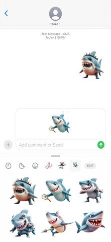 超级凶猛鲨鱼贴纸 screenshot