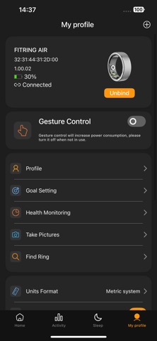 FITPADDY Ring iPhone screenshot