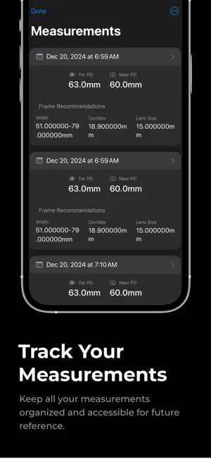 pupillary distance measure AR screenshot 3