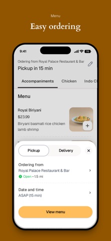 Royal Palace Restaurant & Bar iPhone screenshot