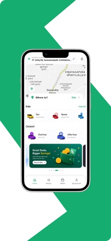 RydeX - Taxi + Carpool Screenshot 1 of 8