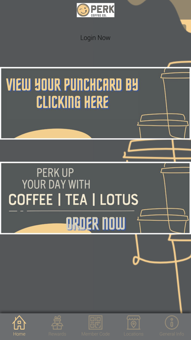 Perk Coffee Co. Screenshot