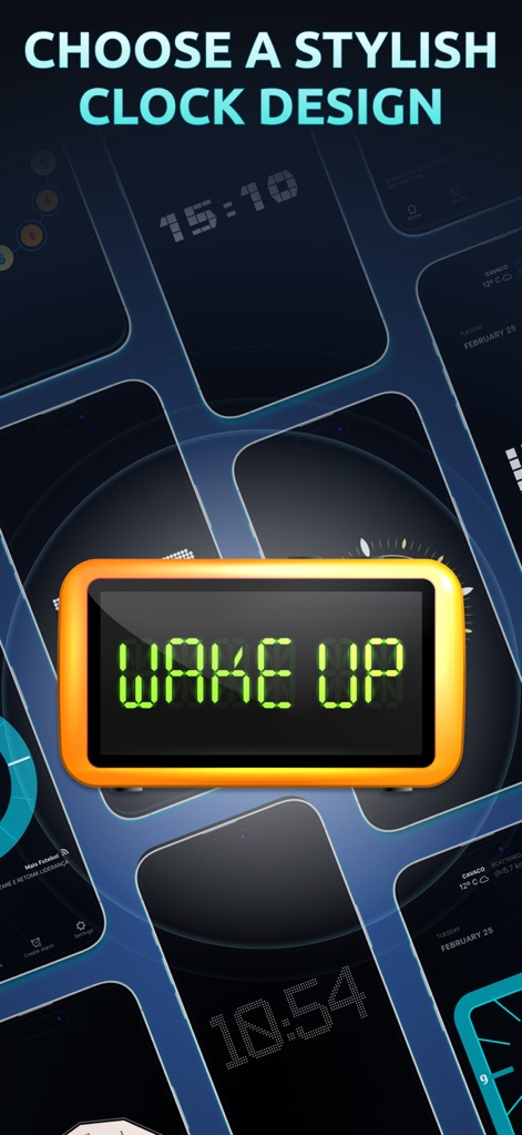 Alarm Clock App: myAlarm Clock - This tool empowers users to select from a wide array of digital and analog clock designs, allowing for a truly personalized visual experience.