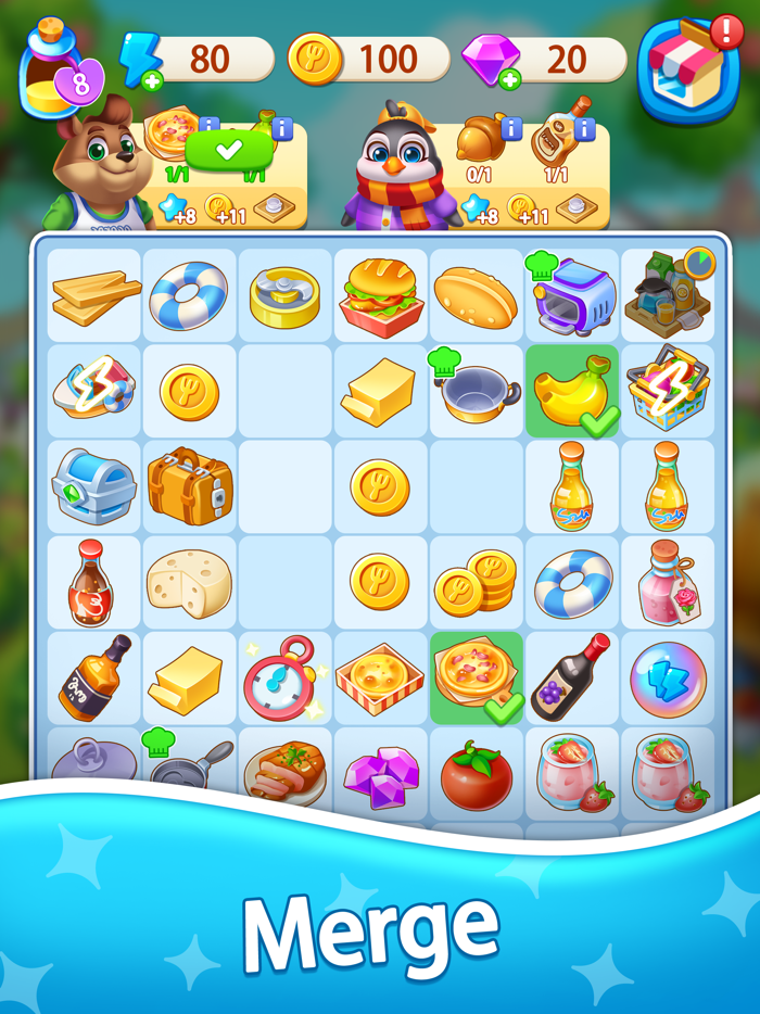 Food Travel - Merge  Cooking